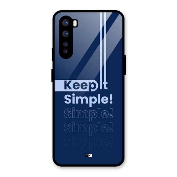 Keep It Simple Glass Back Case for OnePlus Nord