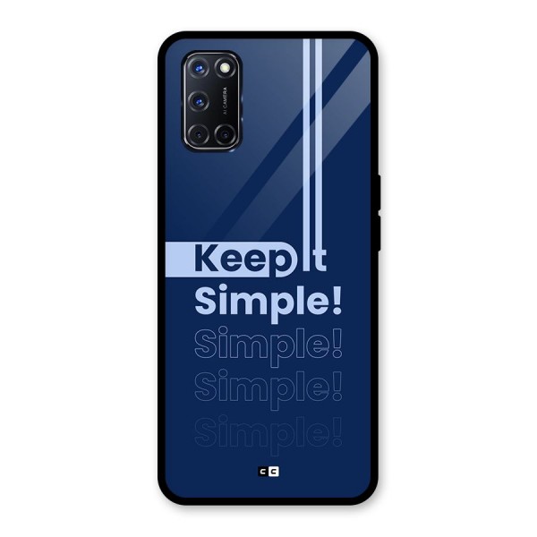 Keep It Simple Glass Back Case for Oppo A52