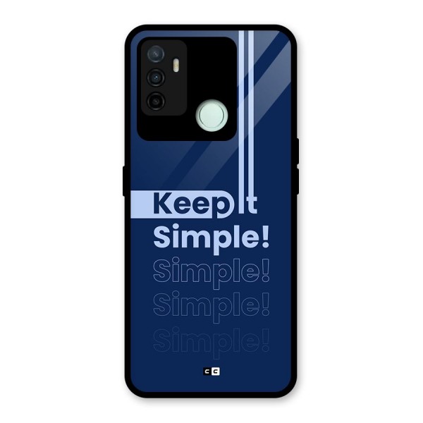 Keep It Simple Glass Back Case for Oppo A53