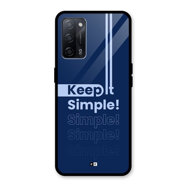 Keep It Simple Glass Back Case for Oppo A53s 5G