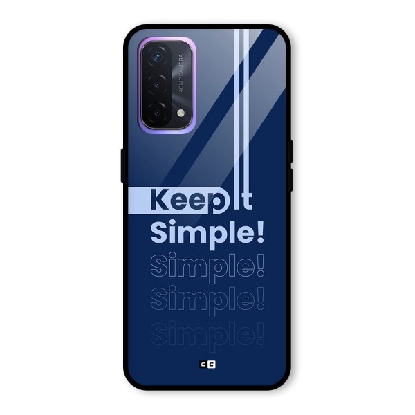 Keep It Simple Glass Back Case for Oppo A74 5G