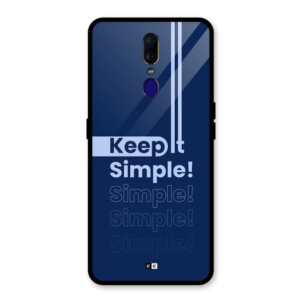 Keep It Simple Glass Back Case for Oppo F11