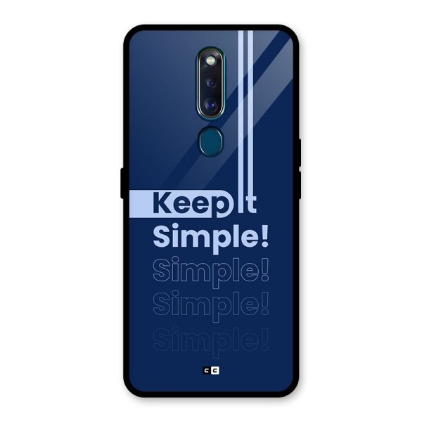 Keep It Simple Glass Back Case for Oppo F11 Pro