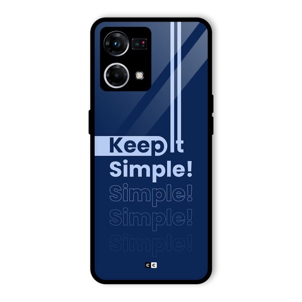 Keep It Simple Glass Back Case for Oppo F21 Pro 4G