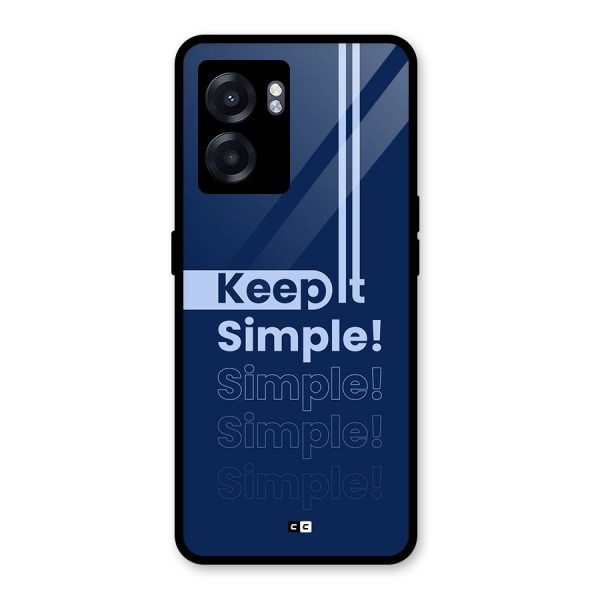 Keep It Simple Glass Back Case for Oppo K10 (5G)