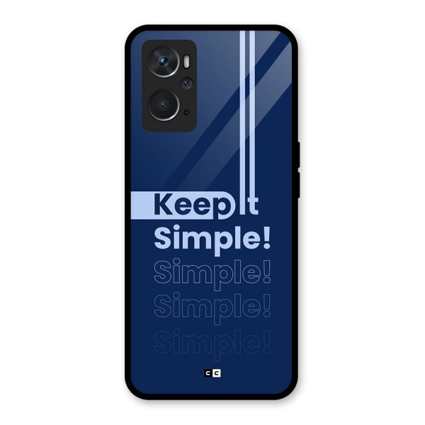 Keep It Simple Glass Back Case for Oppo K10 4G