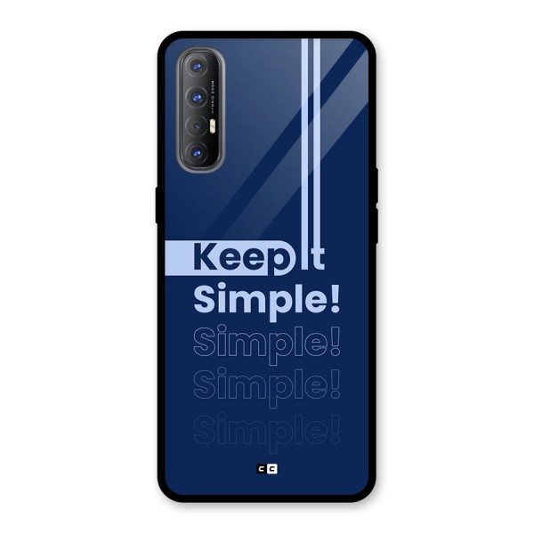 Keep It Simple Glass Back Case for Oppo Reno3 Pro