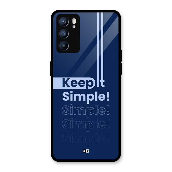 Keep It Simple Glass Back Case for Oppo Reno6 5G