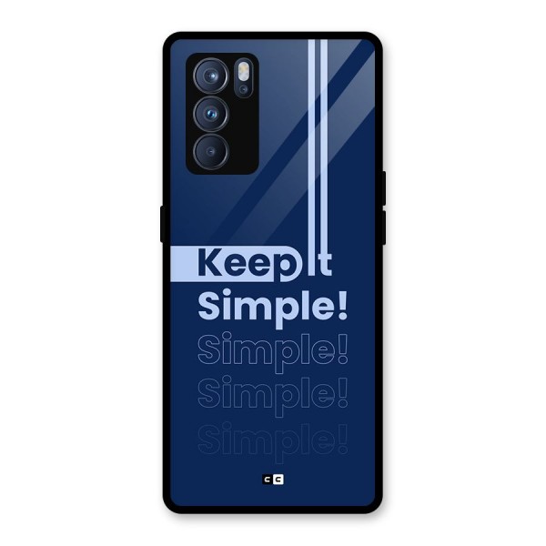 Keep It Simple Glass Back Case for Oppo Reno6 Pro 5G