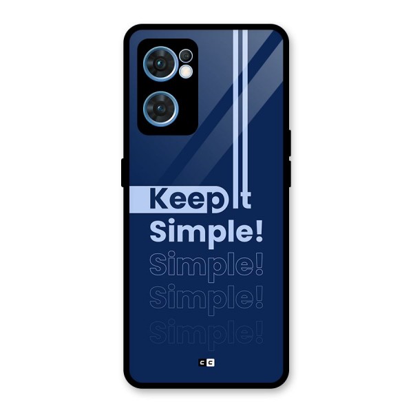 Keep It Simple Glass Back Case for Oppo Reno7 5G