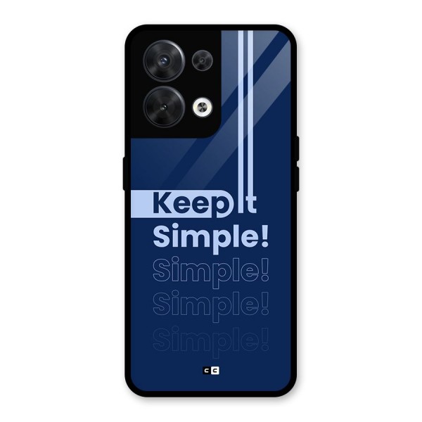 Keep It Simple Glass Back Case for Oppo Reno8 5G