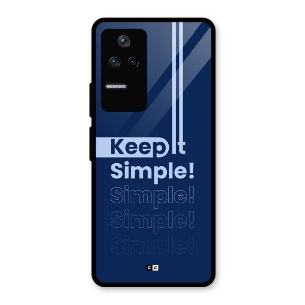 Keep It Simple Glass Back Case for Poco F4 5G