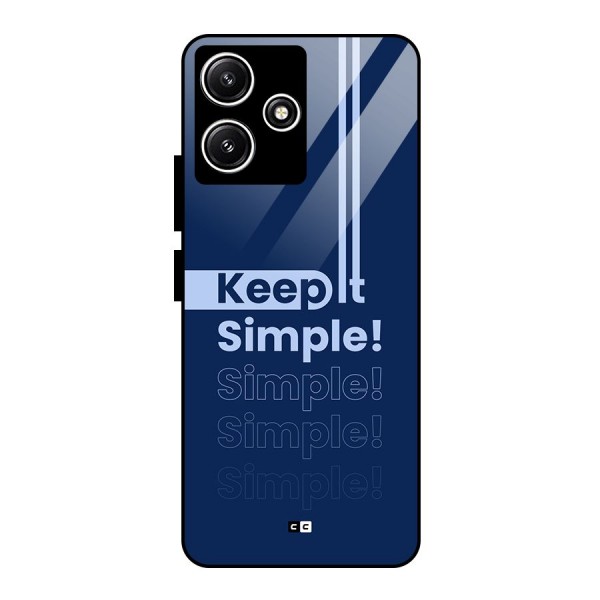 Keep It Simple Glass Back Case for Poco M6 Pro