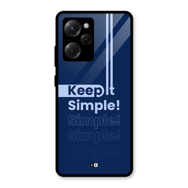 Keep It Simple Glass Back Case for Poco X5 Pro