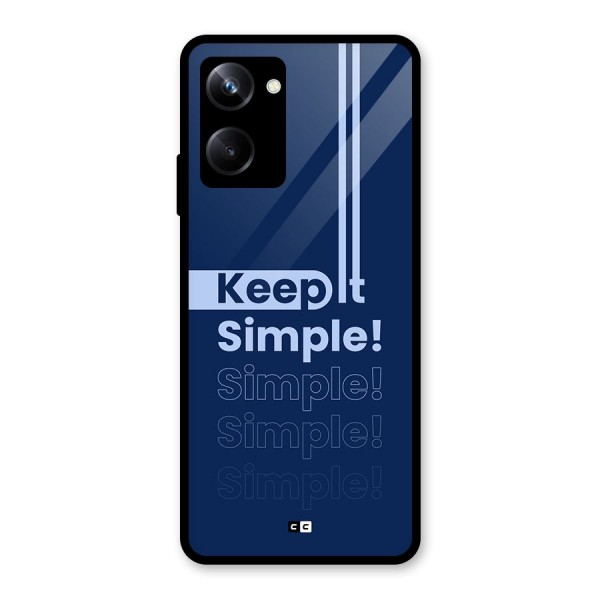 Keep It Simple Glass Back Case for Realme 10 Pro