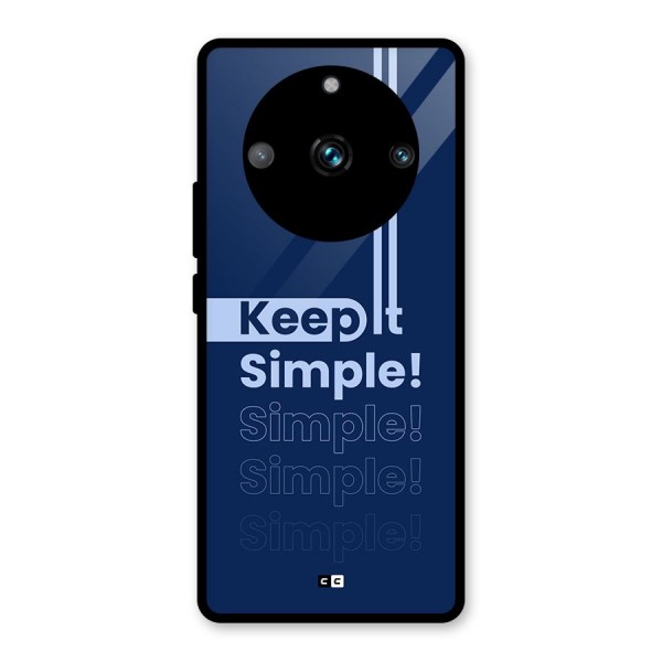 Keep It Simple Glass Back Case for Realme 11 Pro