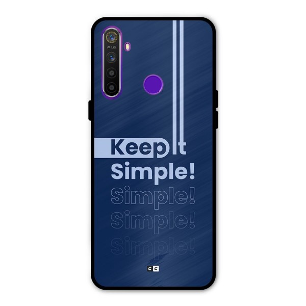 Keep It Simple Glass Back Case for Realme 5s