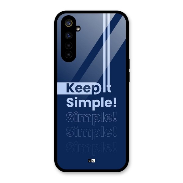 Keep It Simple Glass Back Case for Realme 6