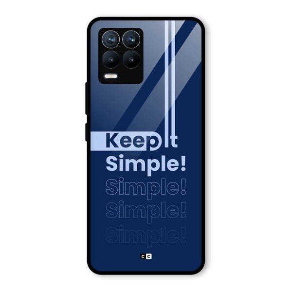 Keep It Simple Glass Back Case for Realme 8 Pro