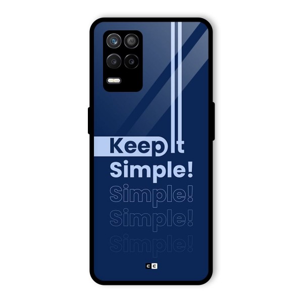 Keep It Simple Glass Back Case for Realme 8s 5G