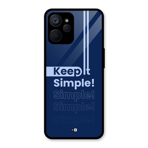 Keep It Simple Glass Back Case for Realme 9i 5G