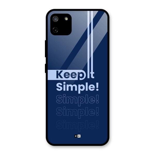 Keep It Simple Glass Back Case for Realme C11