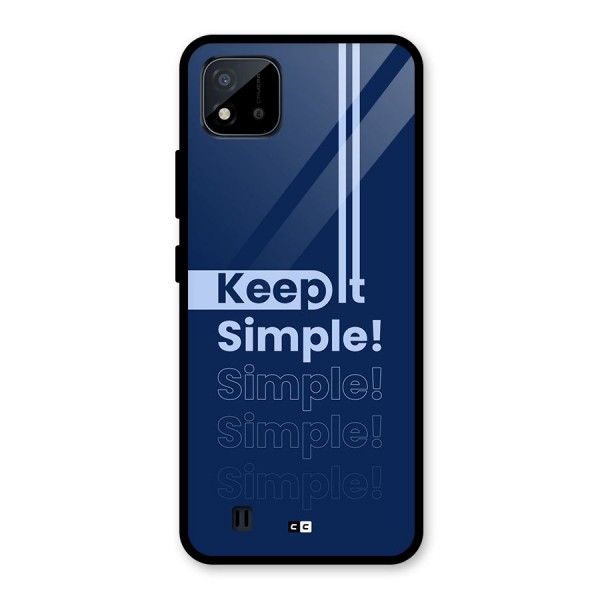 Keep It Simple Glass Back Case for Realme C11 2021