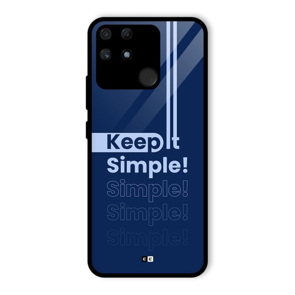 Keep It Simple Glass Back Case for Realme Narzo 50A