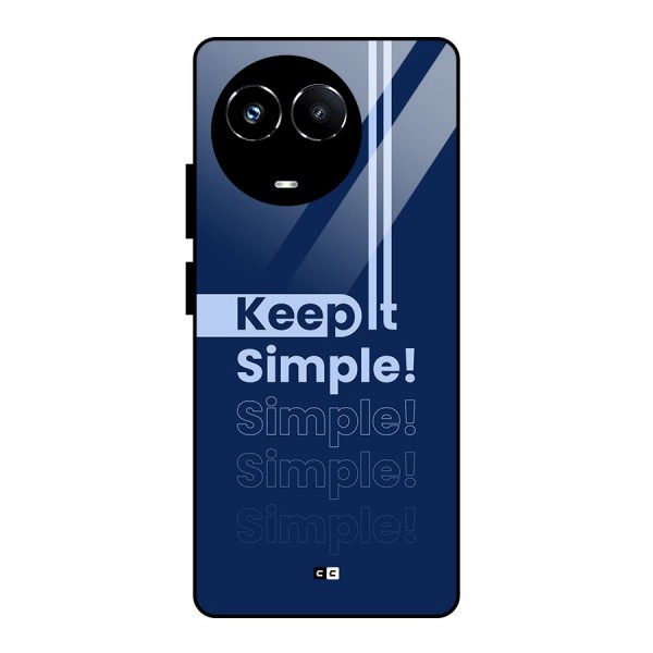 Keep It Simple Glass Back Case for Realme Narzo 60X