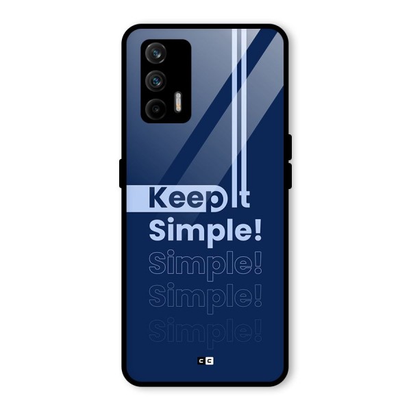 Keep It Simple Glass Back Case for Realme X7 Max