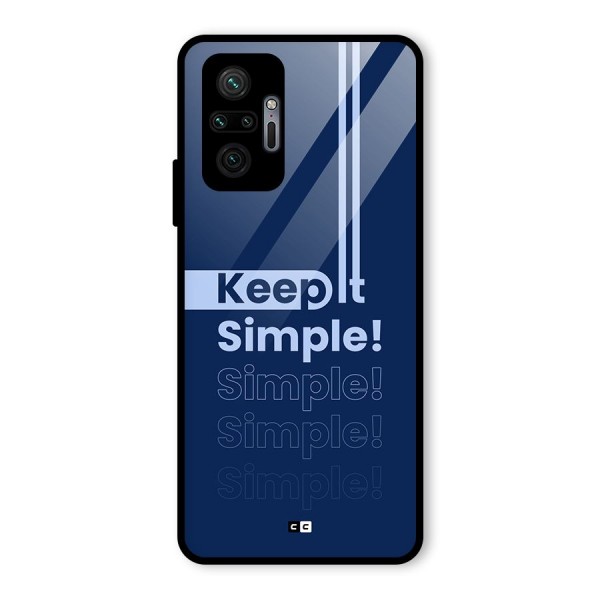 Keep It Simple Glass Back Case for Redmi Note 10 Pro