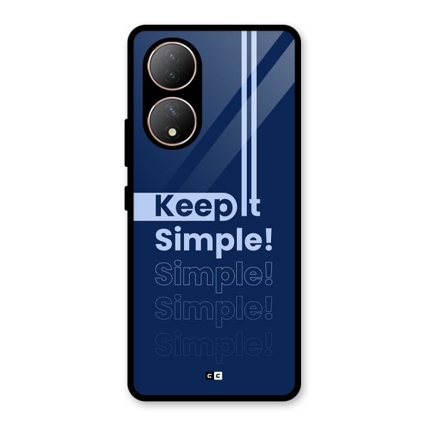 Keep It Simple Glass Back Case for Vivo T2