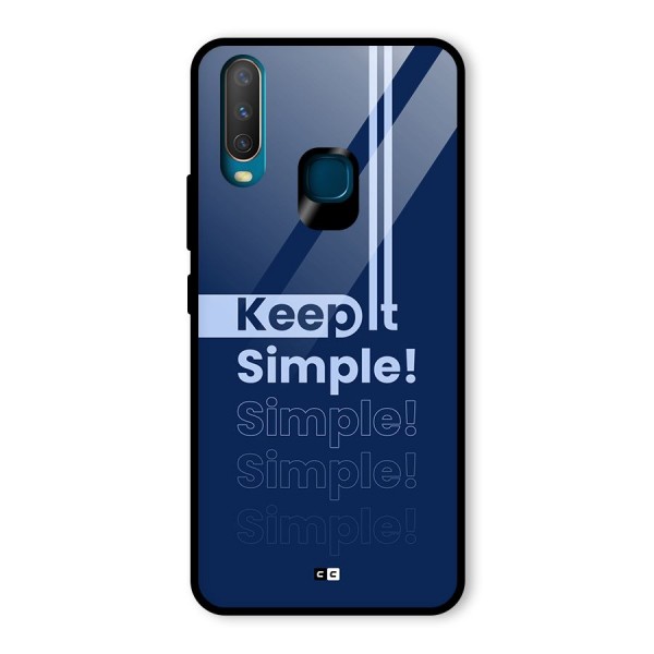 Keep It Simple Glass Back Case for Vivo U10