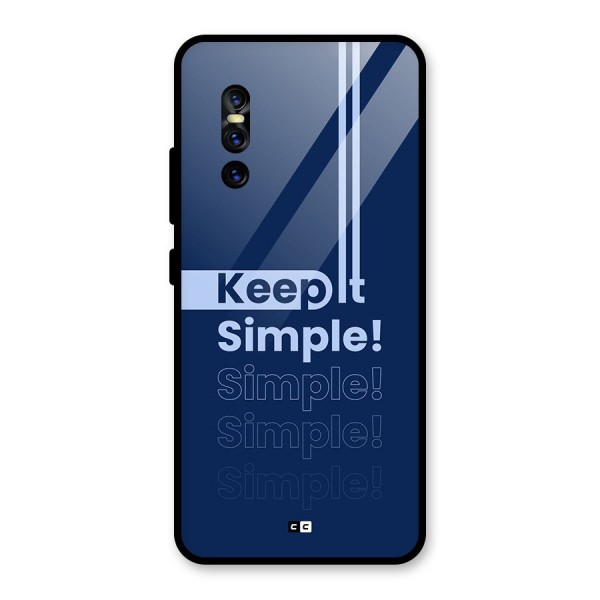 Keep It Simple Glass Back Case for Vivo V15 Pro