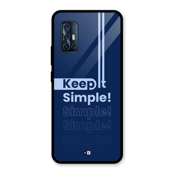 Keep It Simple Glass Back Case for Vivo V17