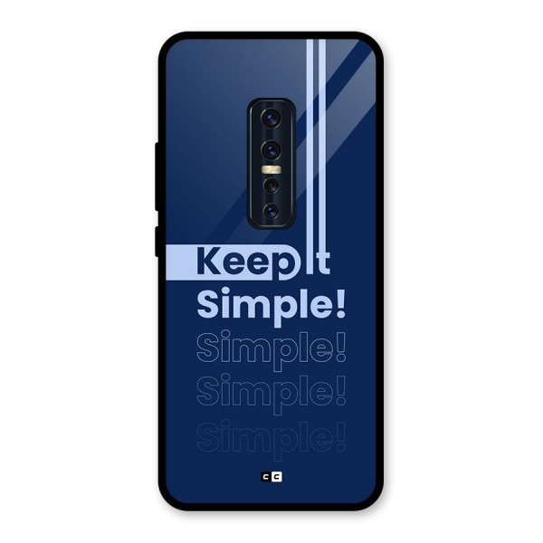 Keep It Simple Glass Back Case for Vivo V17 Pro