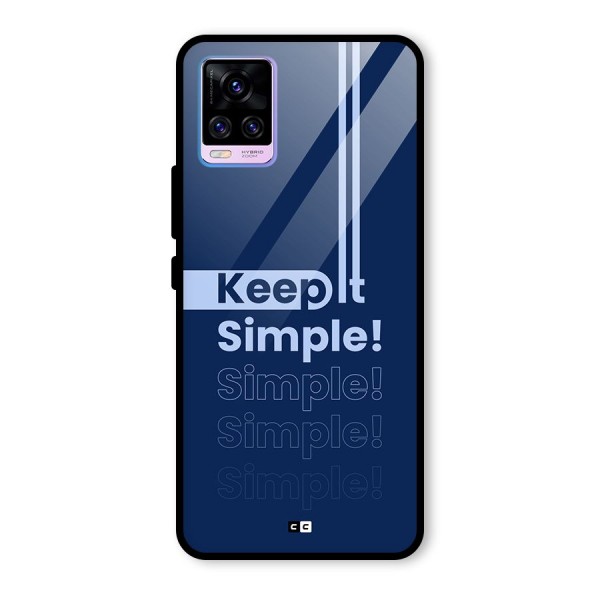 Keep It Simple Glass Back Case for Vivo V20 Pro