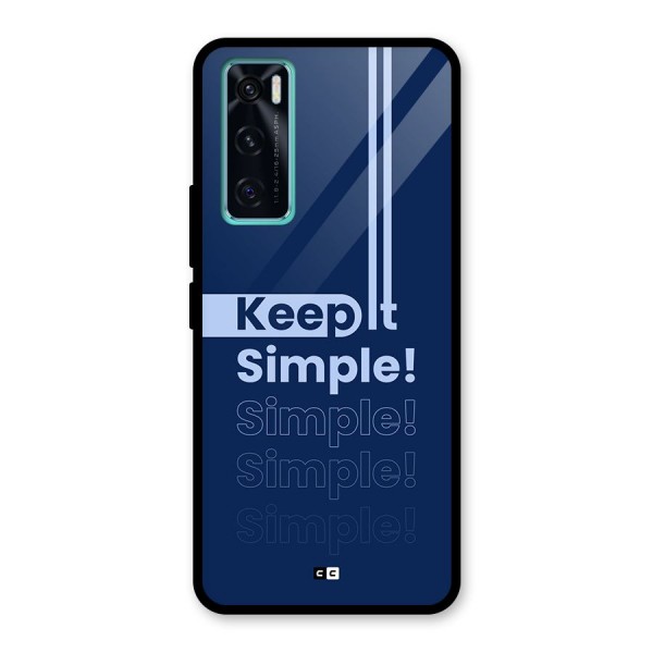 Keep It Simple Glass Back Case for Vivo V20 SE