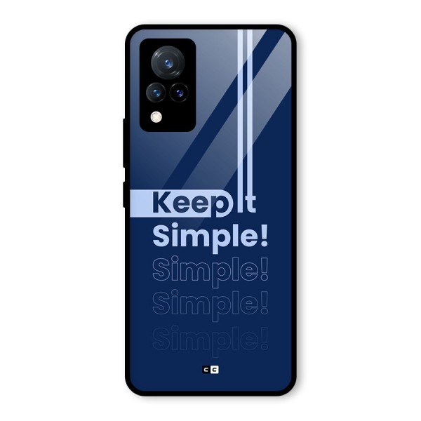 Keep It Simple Glass Back Case for Vivo V21 5G