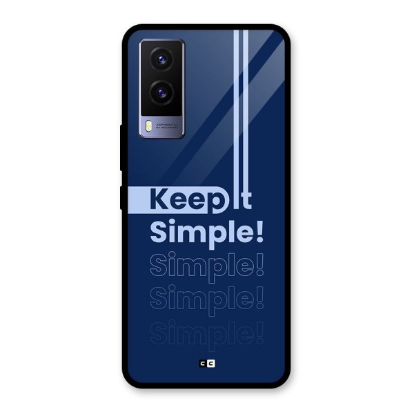 Keep It Simple Glass Back Case for Vivo V21e 5G