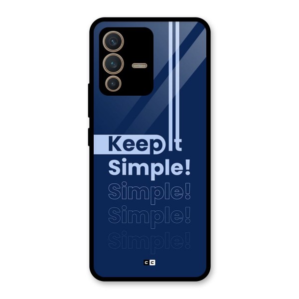 Keep It Simple Glass Back Case for Vivo V23 5G