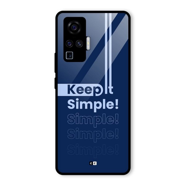 Keep It Simple Glass Back Case for Vivo X50 Pro