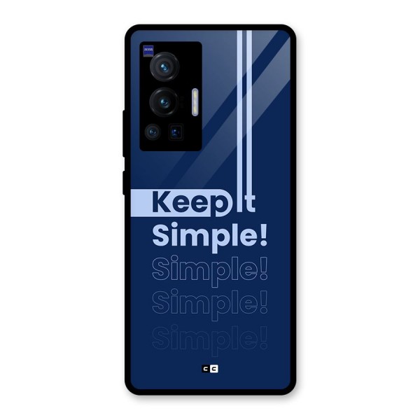 Keep It Simple Glass Back Case for Vivo X70 Pro