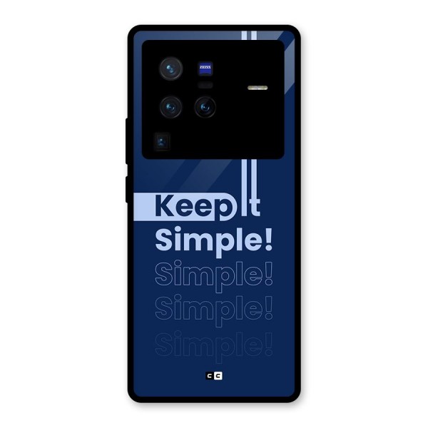 Keep It Simple Glass Back Case for Vivo X80 Pro