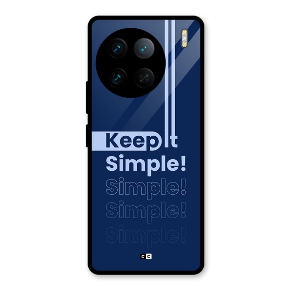 Keep It Simple Glass Back Case for Vivo X90 Pro