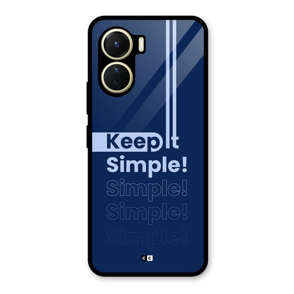 Keep It Simple Glass Back Case for Vivo Y16