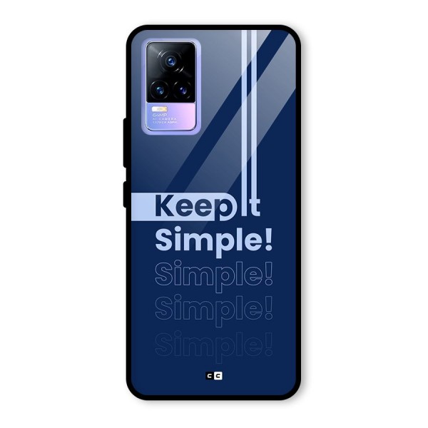 Keep It Simple Glass Back Case for Vivo Y73