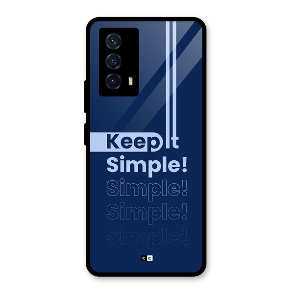 Keep It Simple Glass Back Case for Vivo iQOO Z5