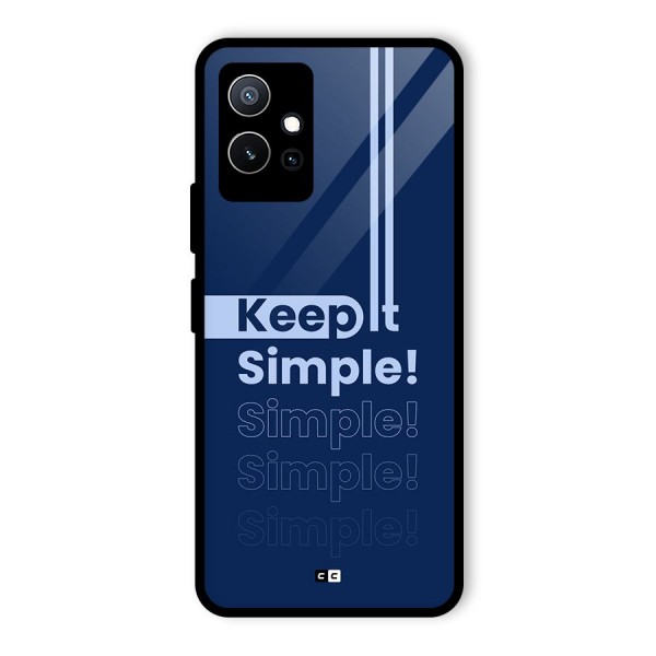 Keep It Simple Glass Back Case for Vivo iQOO Z6