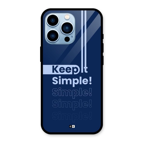 Keep It Simple Glass Back Case for iPhone 13 Pro